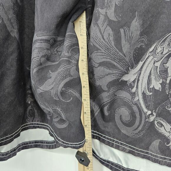 MMA Elite Fight Shorts Mens Extra Large Wrestle Board Shorts Skulls Wings Grunge - Picture 8 of 13